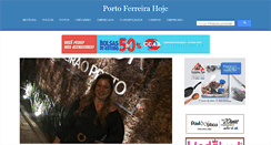 Desktop Screenshot of portoferreirahoje.com.br